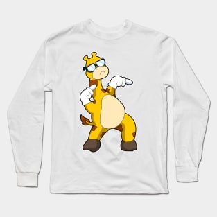 Giraffe with Sunglasses Long Sleeve T-Shirt